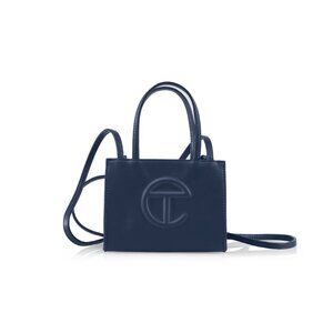 TELFAR SMALL SHOPPING BAG - NAVY